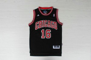 Maillot De Basket Chicago Bulls Pau Gasol 16 Tissus Sportif Fans Edition Noir